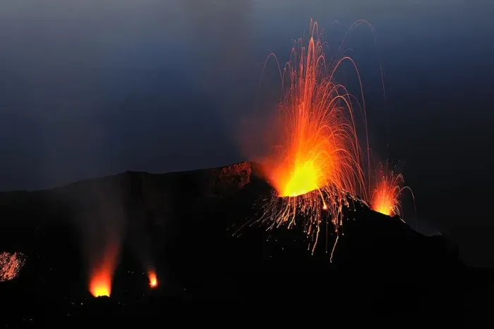 Framed Print : Eruptions on Stromboli Volcano, Aeolian Islands, Italy, May 2009 Framed Print : Eruptions on Stromboli Volcano, Aeolian Islands, Italy, May 2009