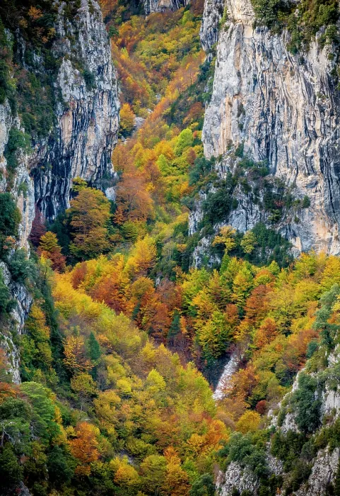 Framed Print : Escuain Canyon, Autumm, Ordesa National Park, Pyrenees, Aragon, Spain Framed Print : Escuain Canyon, Autumm, Ordesa National Park, Pyrenees, Aragon, Spain