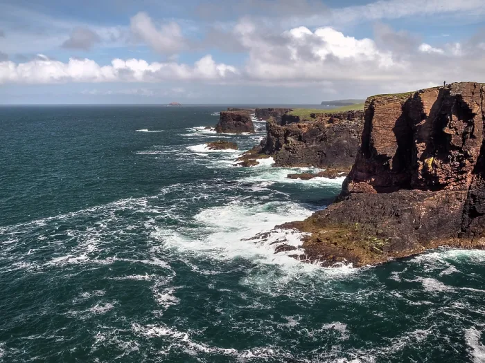 Framed Print : Esha Ness cliffs and sea stacks at Calder's Geo entrance, Northmavine, Shetland Islands, Scotland, UK. June, 2017 Framed Print : Esha Ness cliffs and sea stacks at Calder's Geo entrance, Northmavine, Shetland Islands, Scotland, UK. June, 2017