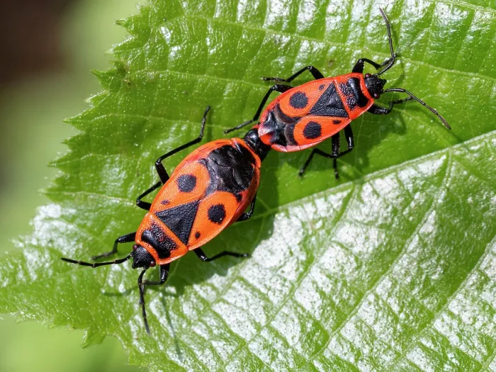 Framed Print : Firebugs (Pyrrhocoris apterus) pair, mating on a leaf, Upper Bavaria, Germany. May Framed Print : Firebugs (Pyrrhocoris apterus) pair, mating on a leaf, Upper Bavaria, Germany. May
