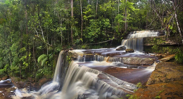 Giluk Falls at the edge of the southern plateau, Maliau Basin, Borneo, May 2011