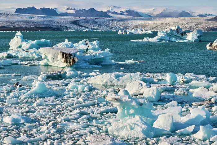 Framed Print : Glacial lagoon with glacier in background, Jokulsarlon ice lagoon, Vatnajokull National Park, Iceland. September, 2023 Framed Print : Glacial lagoon with glacier in background, Jokulsarlon ice lagoon, Vatnajokull National Park, Iceland. September, 2023
