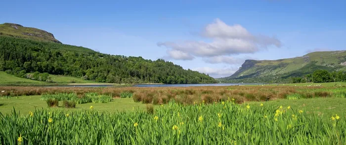 Framed Print : Glencar Lough, large glacial lake in Glencar Valley, Counties Leitrim and Sligo, Republic of Ireland. May, 2023 Framed Print : Glencar Lough, large glacial lake in Glencar Valley, Counties Leitrim and Sligo, Republic of Ireland. May, 2023