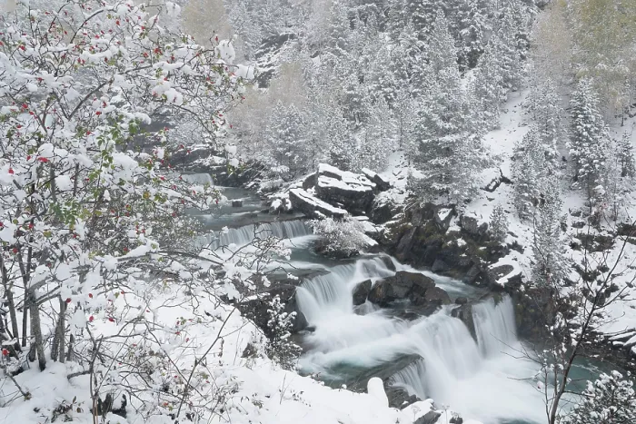 Framed Print : Gradas de Soaso waterfall on the Arazas river in winter, Ordesa National Park, Pyrenees, Spain. November, 2023 Framed Print : Gradas de Soaso waterfall on the Arazas river in winter, Ordesa National Park, Pyrenees, Spain. November, 2023