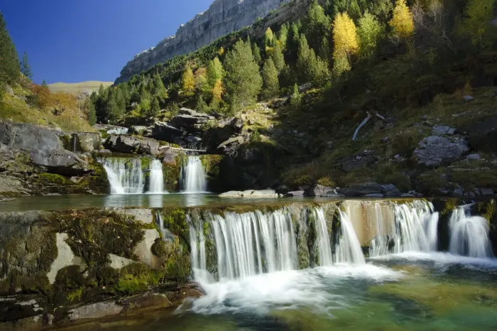 Framed Print : Gradas de Soaso waterfalls. Arazas river in Ordesa y Monte Perdido National Park, Pyrenees Framed Print : Gradas de Soaso waterfalls. Arazas river in Ordesa y Monte Perdido National Park, Pyrenees