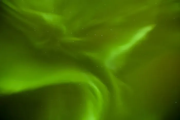 Framed Print : Green aurora borealis light in night sky, Senja, Norway, February 2012 Framed Print : Green aurora borealis light in night sky, Senja, Norway, February 2012