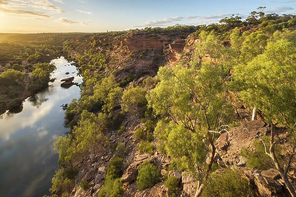 Hawks Head Lookout over the Murchison River gorge, Kalbarri National Park, Western Australia