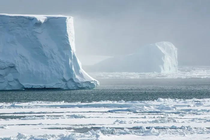 Framed Print : Huge iceberg in the Amundsen Sea, Antarctica, Southern Ocean. February, 2023