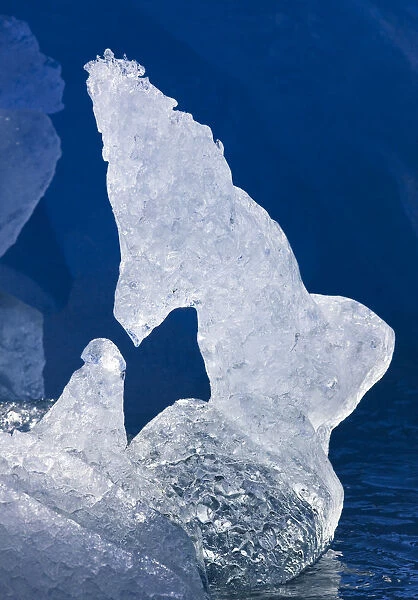 Ice formation, Smeerenburgfjorden, Spitsbergen, Svalbard, Norway, June 2009