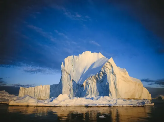 Framed Print : Iceberg against a blue sky. Ilulisat, West Greenland, summer Framed Print : Iceberg against a blue sky. Ilulisat, West Greenland, summer