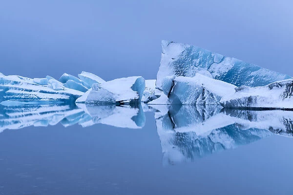 Iceberg at Jokulsarlon - a glacial lagoon, bordering Vatnajokull National Park, southeastern