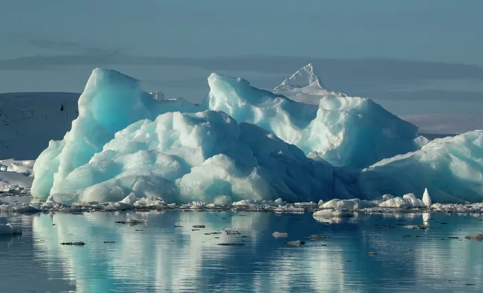 Framed Print : Iceberg with reflection, Prospect Point and Fish Islands vicinity, Antarctic Peninsula, Antarctica. February, 2023 Framed Print : Iceberg with reflection, Prospect Point and Fish Islands vicinity, Antarctic Peninsula, Antarctica. February, 2023