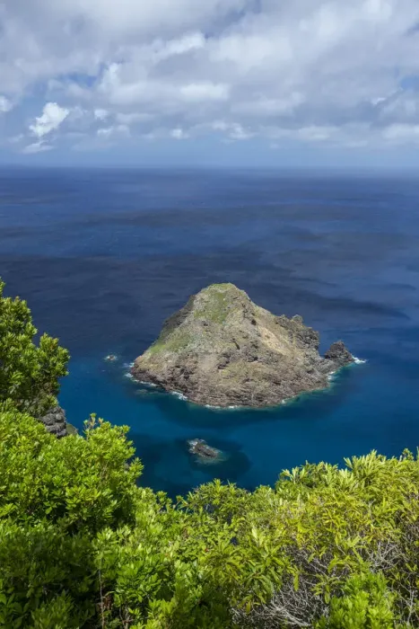 Framed Print : Ilheu de Sao Lourenco, also known as Ilheu do Romeiro, is located in front of Ponta Negra
