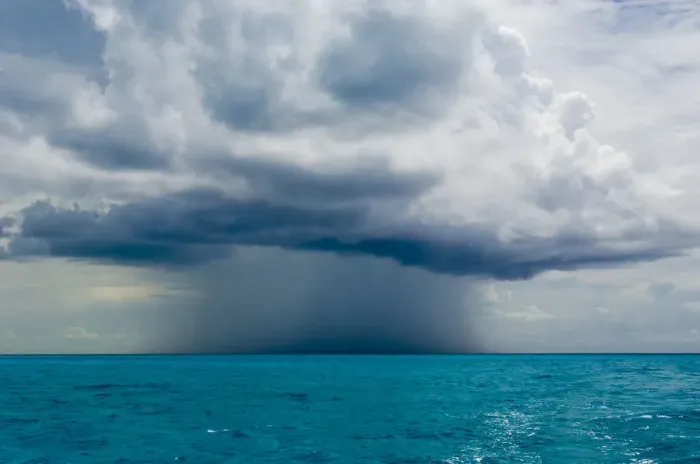 Framed Print : Isolated rain storm above the sea. Bahamas Sea, Bahamas, North America, August 2006 Framed Print : Isolated rain storm above the sea. Bahamas Sea, Bahamas, North America, August 2006