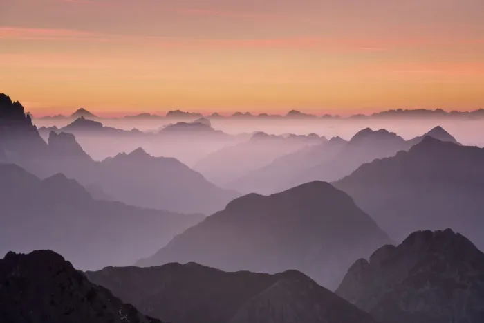 Framed Print : The Julian Alps at sunset, looking north into Italy from Mangrt at 2500m, Triglav National Park Framed Print : The Julian Alps at sunset, looking north into Italy from Mangrt at 2500m, Triglav National Park