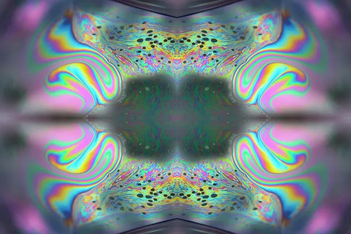 Framed Print : Kaleidoscope montage ofm patterns on soap bubble showing light interference patterns Framed Print : Kaleidoscope montage ofm patterns on soap bubble showing light interference patterns