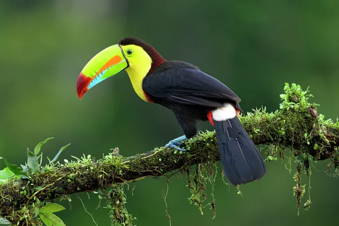 Framed Print : Keel-billed toucan (Ramphastos sulfuratus) perched on branch in rainforest understory, Boca Tapada region, Costa Rica Framed Print : Keel-billed toucan (Ramphastos sulfuratus) perched on branch in rainforest understory, Boca Tapada region, Costa Rica