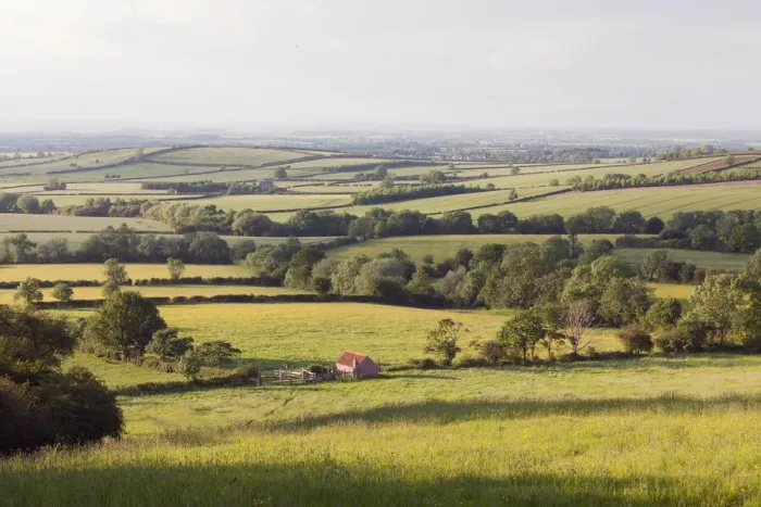 Framed Print : Landscape looking over the Leicestershire and Nottinghamshire border, UK Framed Print : Landscape looking over the Leicestershire and Nottinghamshire border, UK