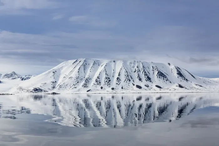 Framed Print : Landscape view across the Woodfjord, Spitzbergen, Svalbard, Norway, June, 2012 Framed Print : Landscape view across the Woodfjord, Spitzbergen, Svalbard, Norway, June, 2012