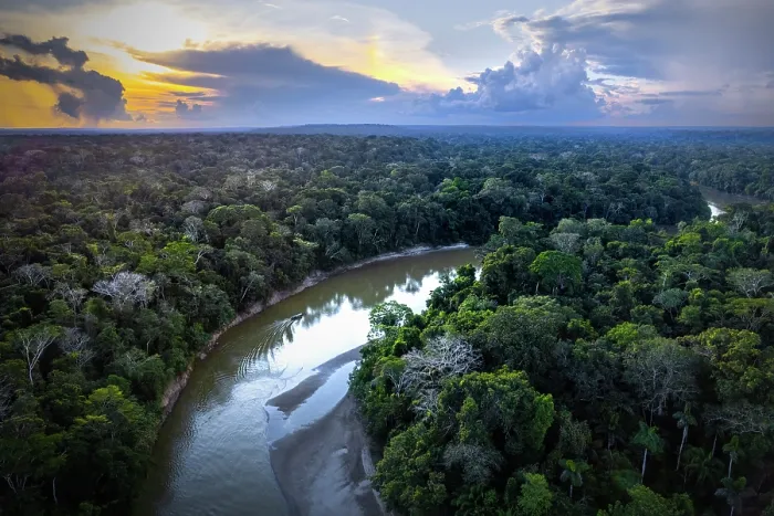 Framed Print : Las Piedras river at sunset, Madre de dios, Amazon rainforest, Peru. June, 2024 Framed Print : Las Piedras river at sunset, Madre de dios, Amazon rainforest, Peru. June, 2024