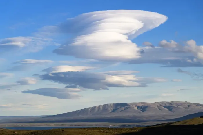 Framed Print : Lenticular clouds above Torres del Paine National Park. Patagonia, Chile. November 2018 Framed Print : Lenticular clouds above Torres del Paine National Park. Patagonia, Chile. November 2018