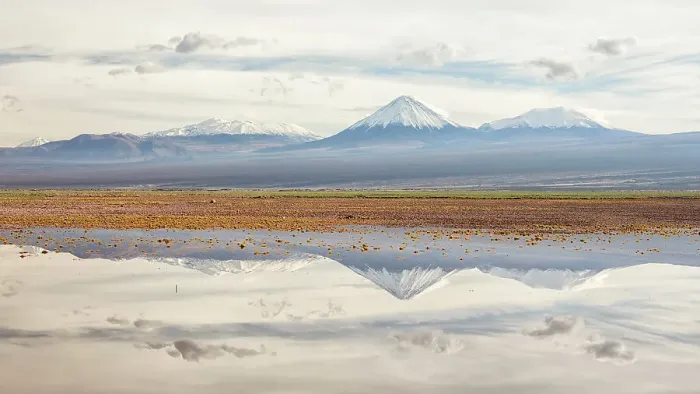 Framed Print : Licancabur volcano and surrounding mountains reflected in waters of a severe flood caused by climate change. Los Flamencos National Reserve, Antofagasta, Chile. February 2019 Framed Print : Licancabur volcano and surrounding mountains reflected in waters of a severe flood caused by climate change. Los Flamencos National Reserve, Antofagasta, Chile. February 2019