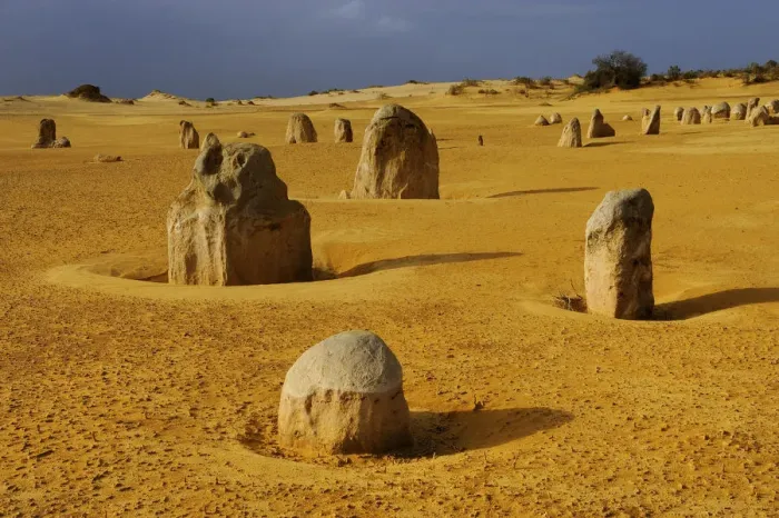 Framed Print : Limestone formations in the Pinnacles desert, Nambung National park, Western Australia Framed Print : Limestone formations in the Pinnacles desert, Nambung National park, Western Australia