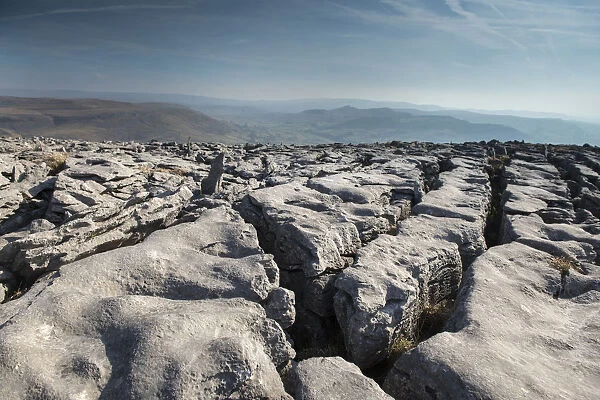 A Limestone Pavement with well developed Clints (blocks) and Grykes (gaps)