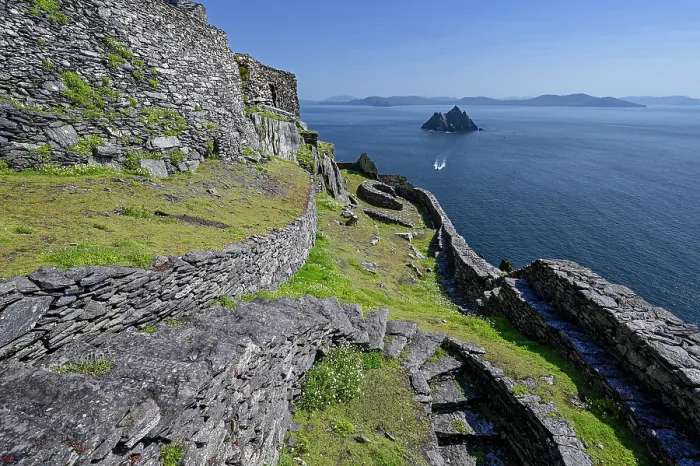 Framed Print : Little Skellig Island viewed from Skellig Michael Island, Iveragh Peninsula, County Kerry, Republic of Ireland. June, 2023 Framed Print : Little Skellig Island viewed from Skellig Michael Island, Iveragh Peninsula, County Kerry, Republic of Ireland. June, 2023