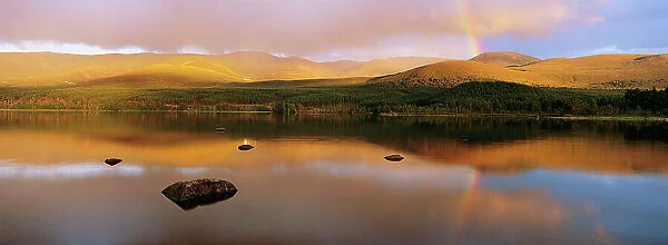 Loch Morlich in evening light, Cairngorms National Park, Scotland