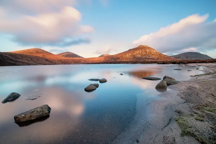 Framed Print : Lough Shannagh Mourne Mountains, Mourne Mountains, County Down, Northern Ireland Framed Print : Lough Shannagh Mourne Mountains, Mourne Mountains, County Down, Northern Ireland