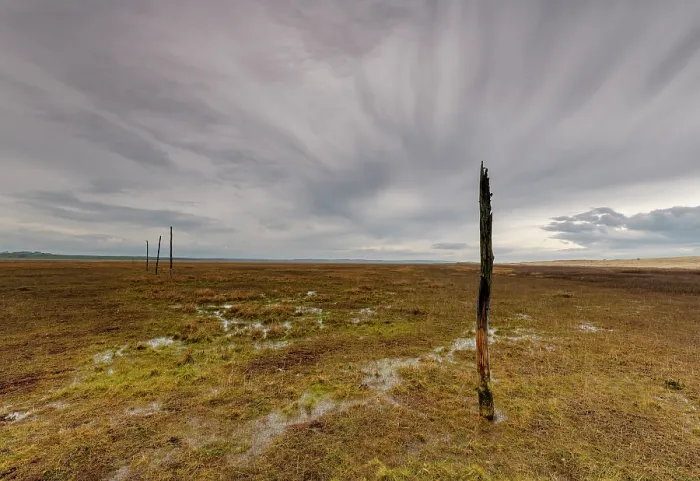Framed Print : Marker posts on the Pilgrim's trail to Lindisfarne or Holy Island, Northumberland, England, UK. March, 2023 Framed Print : Marker posts on the Pilgrim's trail to Lindisfarne or Holy Island, Northumberland, England, UK. March, 2023