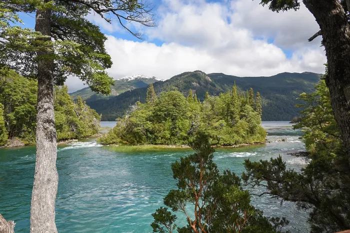 Framed Print : Menendez River with Menendez lake in background, Los Alerces National Park, UNESCO World Heritage Site, Patagonia, Argentina. March 2024 Framed Print : Menendez River with Menendez lake in background, Los Alerces National Park, UNESCO World Heritage Site, Patagonia, Argentina. March 2024