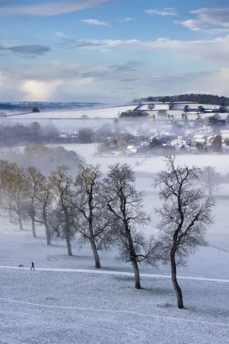 Framed Print : Milborne Port in the snow and the mist, Somerset, England, UK. January 2021 Framed Print : Milborne Port in the snow and the mist, Somerset, England, UK. January 2021