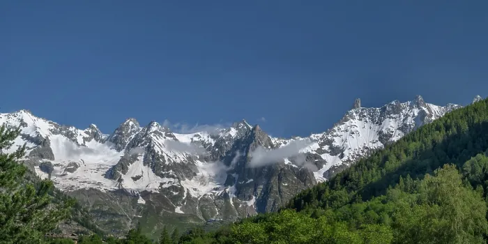 Framed Print : Mont Blanc massif range in summer, Pre-Saint-Didler, near Courmayeur, Italy. July, 2024 Framed Print : Mont Blanc massif range in summer, Pre-Saint-Didler, near Courmayeur, Italy. July, 2024