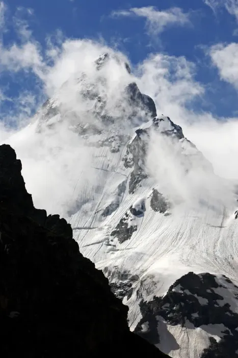 Framed Print : Mount Jantugan (3, 480m) in Adylsu valley, side valley to Baksan and Elbrus, Caucasus Framed Print : Mount Jantugan (3, 480m) in Adylsu valley, side valley to Baksan and Elbrus, Caucasus