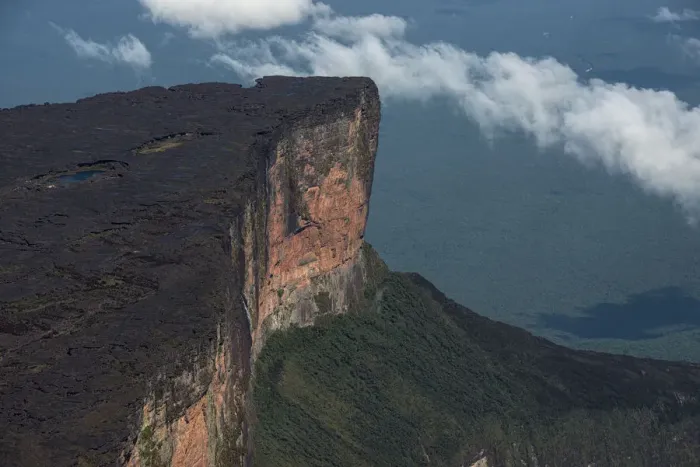 Framed Print : Mount Roraima tepui (flat top mountain) is the highest of the Pakaraima chain of