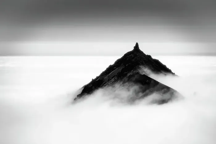 Framed Print : Mount Stapafell in mist (caused by with temperature inversion) Iceland. June Framed Print : Mount Stapafell in mist (caused by with temperature inversion) Iceland. June