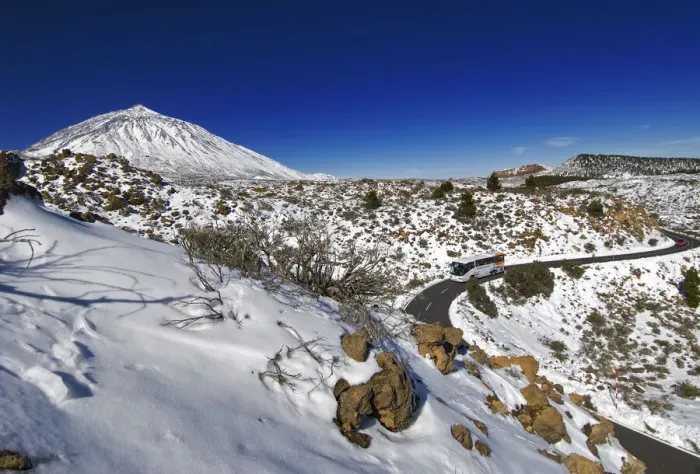 Framed Print : Mount Teide under snow, Teide National Park, World Heritage Site, Tenerife Framed Print : Mount Teide under snow, Teide National Park, World Heritage Site, Tenerife