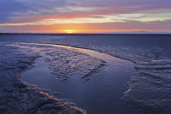 Framed Print : Mudflats at dawn, Sandyhills Bay, Solway Firth, Dumfries and Galloway, Scotland, UK, March Framed Print : Mudflats at dawn, Sandyhills Bay, Solway Firth, Dumfries and Galloway, Scotland, UK, March