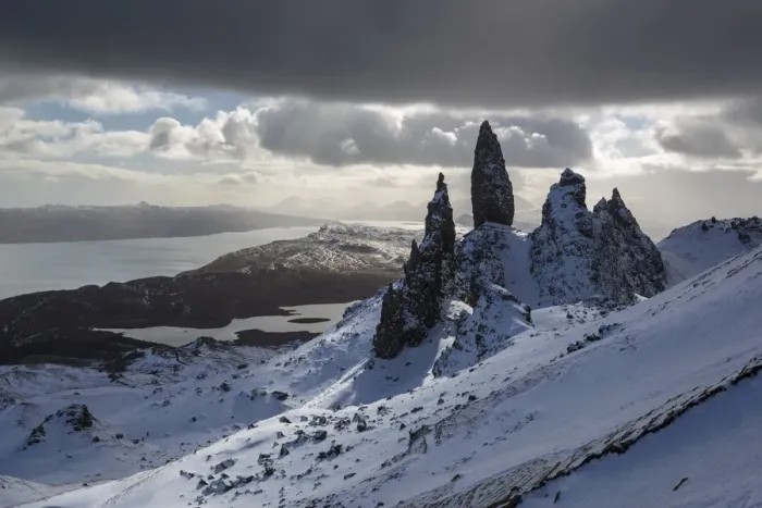 Framed Print : The Old Man of Storr after heavy snowfall, Isle of Skye, Scotland, UK. March 2015 Framed Print : The Old Man of Storr after heavy snowfall, Isle of Skye, Scotland, UK. March 2015