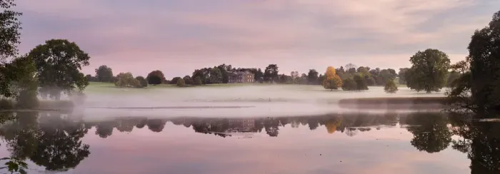 Framed Print : Panoramic of Berrington Hall at sunrise, Herefordshire, England, UK, October 2015 Framed Print : Panoramic of Berrington Hall at sunrise, Herefordshire, England, UK, October 2015
