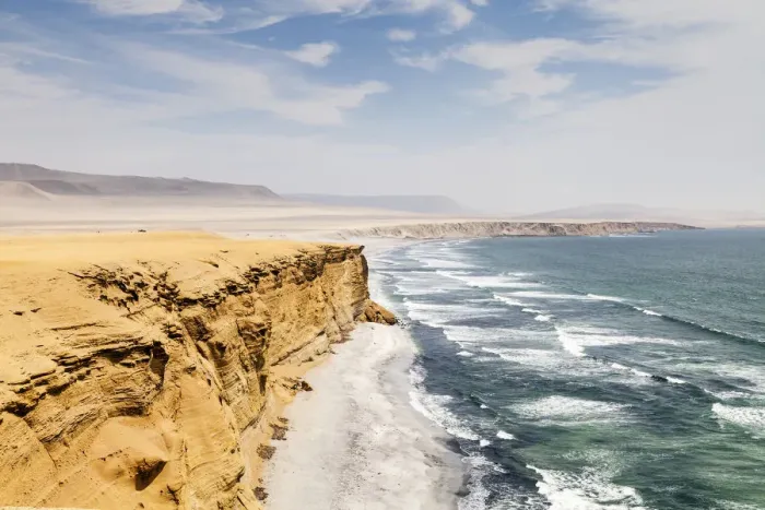 Framed Print : Paracas Beach, Paracas National Reserve, Ica Region, Peru. November 2013