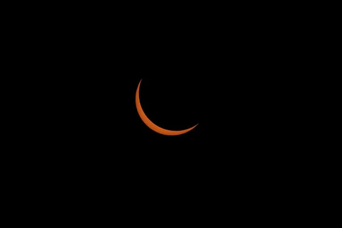 Framed Print : Partial eclipse of the sun prior to total eclipse, viewed from near the center of the path of totality, near Rexburg, Idaho, USA. August 21, 2017 Framed Print : Partial eclipse of the sun prior to total eclipse, viewed from near the center of the path of totality, near Rexburg, Idaho, USA. August 21, 2017