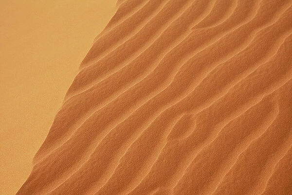 Patterns made by wind in sand dunes, Banc d'Arguin National Park UNESCO World Heritage Site, Mauritania