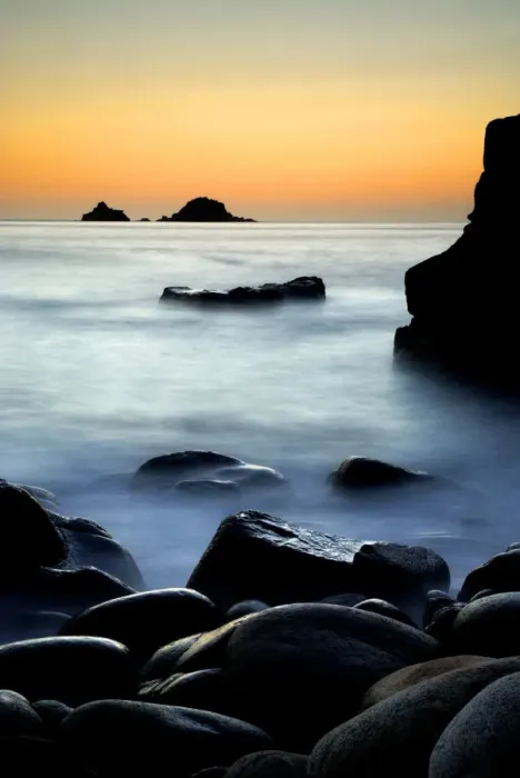 Framed Print : Porth Nanven, Cot Valley, Near St Just, Cornwall, UK, after sunset Framed Print : Porth Nanven, Cot Valley, Near St Just, Cornwall, UK, after sunset