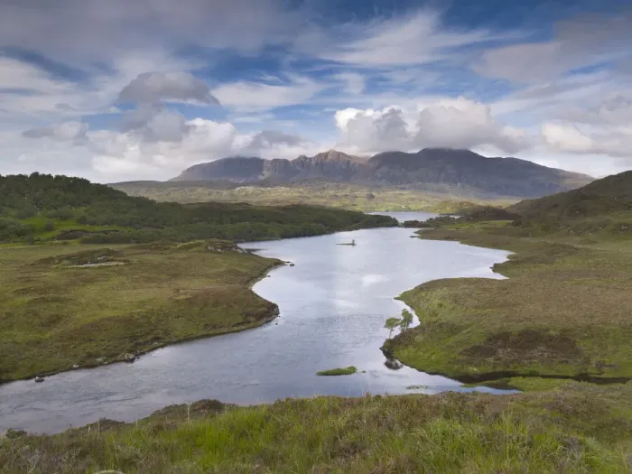 Framed Print : Quinag mountain seen beyond Loch Assynt, Coigach / Assynt SWT, Sutherland, Highlands Framed Print : Quinag mountain seen beyond Loch Assynt, Coigach / Assynt SWT, Sutherland, Highlands