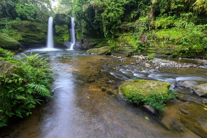 Framed Print : Rainforest waterfall flowing over moss-covered rocks in buffer zone of Sumaco National Park, Ecuador. January, 2024 Framed Print : Rainforest waterfall flowing over moss-covered rocks in buffer zone of Sumaco National Park, Ecuador. January, 2024