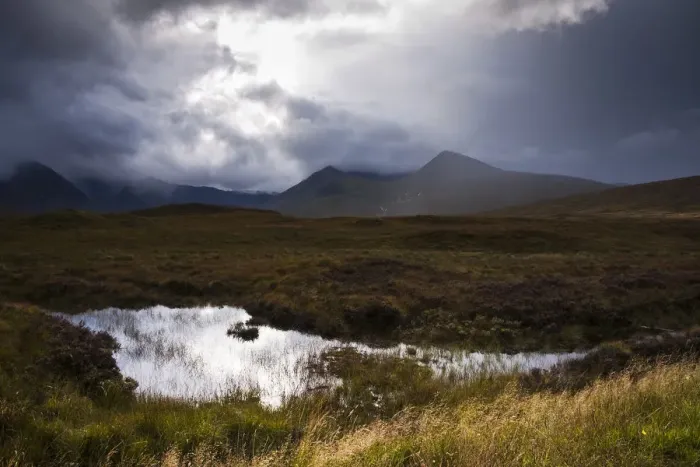 Framed Print : Rannoch Moor on a rainy day. Highlands, Scotland. September 2010 Framed Print : Rannoch Moor on a rainy day. Highlands, Scotland. September 2010