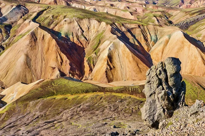 Framed Print : Rhyolite mountains, Landmannalaugar volcanic massif, Fjallabak Nature Reserve, Iceland. September, 2023 Framed Print : Rhyolite mountains, Landmannalaugar volcanic massif, Fjallabak Nature Reserve, Iceland. September, 2023
